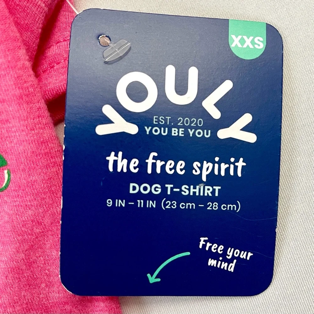 2 Youly Pullover Short Sleeve Stretchy Lightweight Doggie Tee Shirts SzXXS NWT